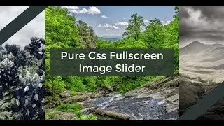 How to Create a Pure Css Fullpage Image Slider || CssShots || Web Designing