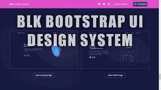 BLK Bootstrap landing Page ( UI design Sysytem ) || By Creative Tim