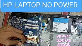 hp laptop no power repair ! hp laptop on/off switch repair  #hplaptop