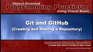 OOP Programming (VB) - 08K Git and GitHub