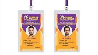 Creative Company Identity Card Design in CorelDRAW X7 | Vector I-Card  2022 | CorelDRAW Tutorial