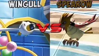 Pokemon battle revolution - Wingull vs Spearow