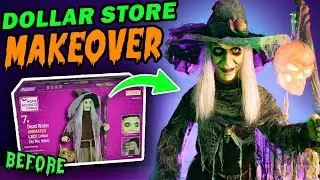 We did a Halloween Witch DOLLAR STORE MAKEOVER!