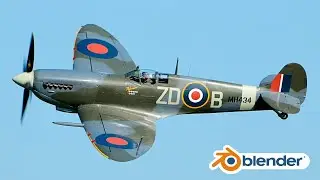 Blender Spitfire Plane Modeling Tutorial | Part 1 (Arijan)