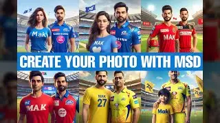 Create Your Photo With Dhoni Ai Photo Editing Ipl | Create Viral 3D IPL Ai Photo Editing 2024