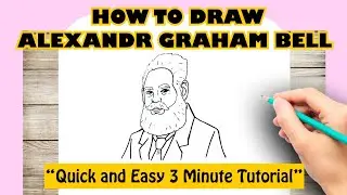 HOW TO DRAW ALEXANDER GRAHAM BELL