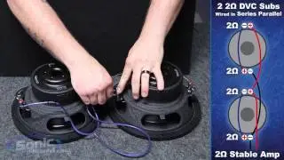 How to Wire Two Dual 2 ohm Subwoofers to a 2 ohm Final Impedance | Car Audio 101