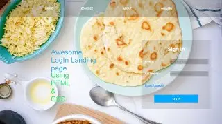 Awesome Landing Page with Log In Form Using HTML & CSS | Landing Page | LogIn Form | HTML+CSS |