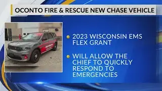 Oconto Fire & Rescue receives grant for new Fire/EMS chase vehicle