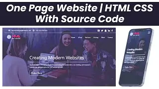 Free One Page Responsive Website with Slider Using HTML CSS and Bootstrap