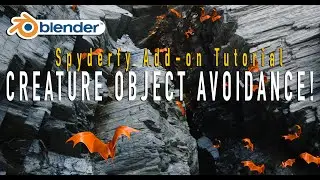 Blender Tutorial: Getting Boid Particles to Avoid 3D Geometry: ft. Spyderfy Add-on