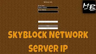 Minecraft Skyblock Network Server IP Address