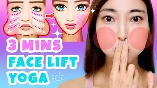 3mins Full Face Lifting Exercises For Glowing Skin & Anti-Wrinkles✨