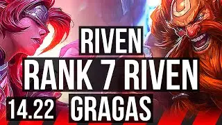 RIVEN vs GRAGAS (TOP) | Rank 7 Riven, 4/1/1 | KR Master | 14.22