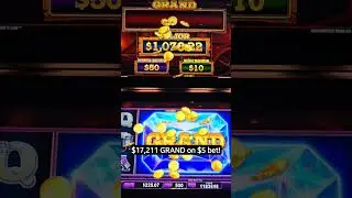 $17,211 GRAND JACKPOT $5 BET on Eurika Lock it Link