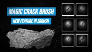 How To Use Magic Crack Brush In Zbrush 2021 ( Tutorial )