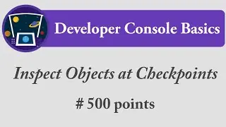 Inspect Objects at Checkpoints | Developer Console Basics | Salesforce | Trailhead