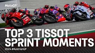 Top 3 #TissotSprint Moments 🔥 | 2024 #AustrianGP