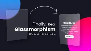 Real Glassmorphism Card Hover Effects | Html CSS Glass morphism  Effects