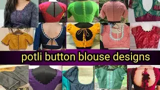 Blouse Back Neck Design Potli Button | Boat Neck Blouse Design | New Model Blouse Blouse Back