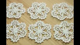 Ажурный мотив крючком - мастер класс по вязанию - crochet lesson
