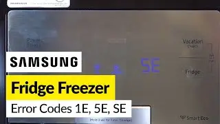 Samsung Fridge Freezer Error Codes 1E, 5E, SE - Explained & Fixed!