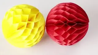 Paper Crafts How to Make a Paper Honeycomb Ball Tutorial 2022