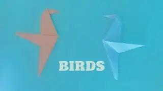 how to make a bird (easy)/paper bird /origami bird