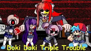 Friday Night Funkin: Doki Doki Triple Trouble - FNF Mod