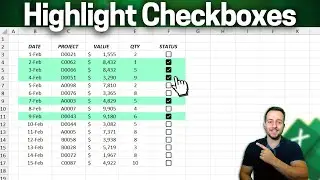 Highlight Cells or Rows with a Checkbox in Excel | 2 Methods