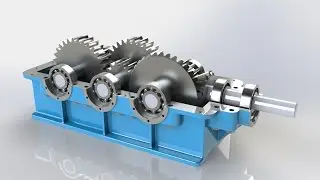 Speed Reducer in Solidworks | PhotoView 360 Render