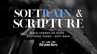 GET SOME REST// Bible Verses On Hope w/ Soft Rain & Piano for Sleep & Meditation #asmr #meditation