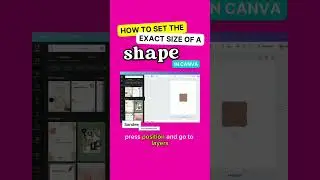 You can now set the exact size of a shape or element in Canva 