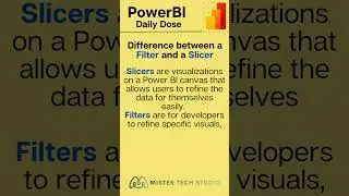 Difference between a Filter and a Slicer | DAX in PowerBI | 