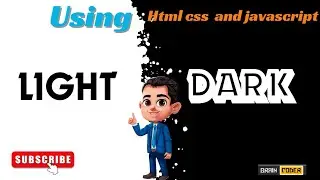 How To Toggle Dark Mode To Light Mode Using Html Css And Javascript In 2024 | Dark Mode Website