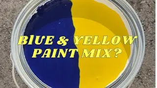 Super Chill Blue & Yellow Paint Mix? 