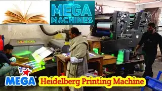 Mega Heidelberg Printing Machine Working & Automatic Book Folding Machine Working.