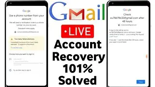 too many failed attempts gmail password reset || same email otp problem || email forgot password