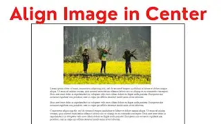 How to Align Image in Center in HTML | HTML & CSS Tutorial | FrontendDUDE