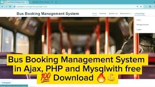 Bus Booking Management System in PHP and Mysql with free Source code 💯 Download 🔥💪