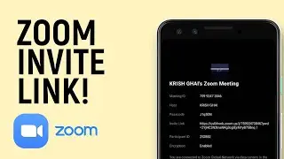 How to Send Zoom Invite Link To Someone