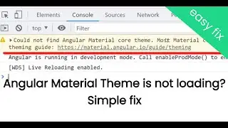 ✅ Solved: Could not find Angular Material core theme [Solved]