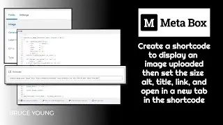 Shortcode to display uploaded image using Meta Box image field - set alt, title, link and open