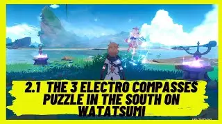 Genshin Impact 2.1 - The 3 Electro Compasses Puzzle in the South on Watatsumi Island