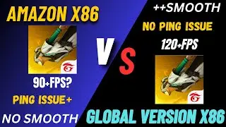 Free Fire Global Version VS Free Fire x86 Version | Best FF APK For Low End PC | No Lag and More FPS