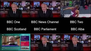 BBC Television channels present the Death of Queen Elizabeth II (Multiview) (08/09/22)