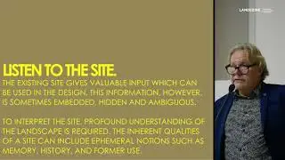 Lecture: Thorbjörn Andersson - 10 Notions on Landscape Architecture