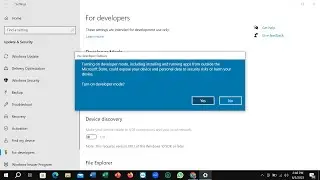 How to Enable Developer Mode in Windows 10