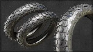 Making Motocross Tire with Tread - Blender Tutorial