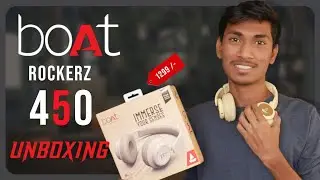 boAt rockerz 450 headphones Unboxing and quick review in telugu | headphones under 1200